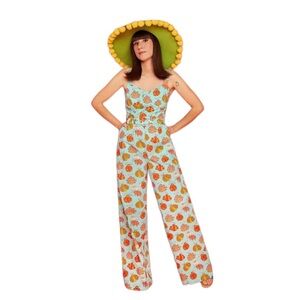 MODCLOTH x Marisol Muro Bugs and Kisses wide leg jumpsuit